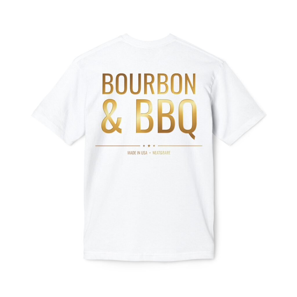 Bourbon and BBQ | Unisex Midweight T-shirt, Made in US