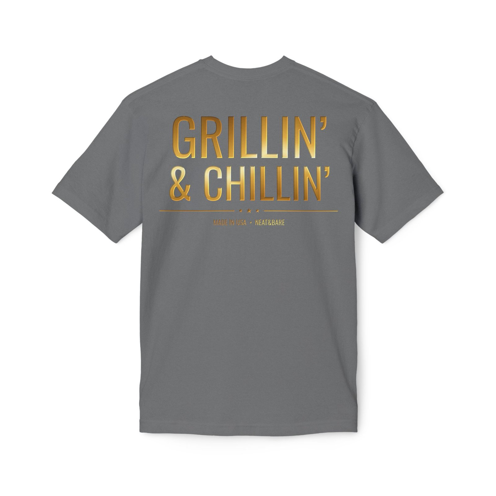 Grillin’ and Chillin’ | Unisex Midweight T-shirt, Made in US - Image 3